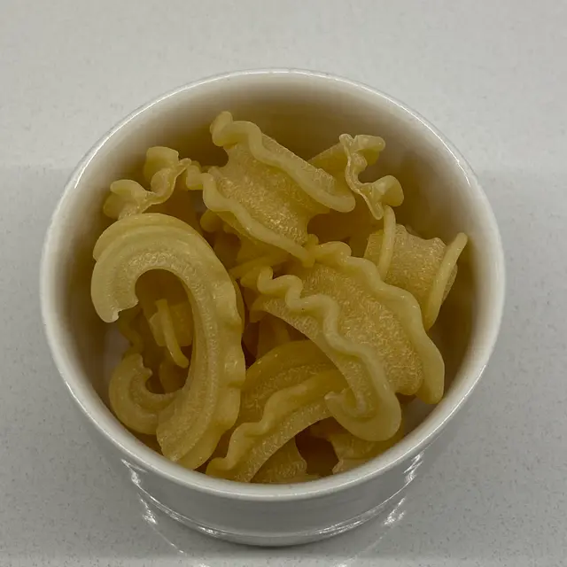 A close up shot of Cascatelle in a small white bowl